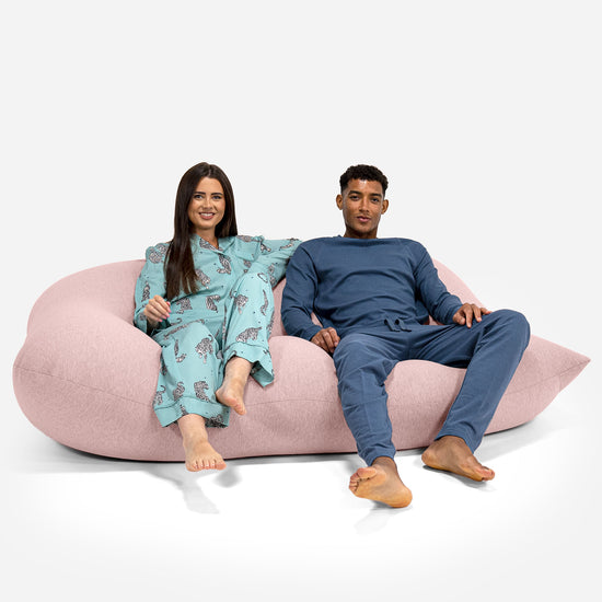 Pouf Géant Venti XXL - Coton Élastique Bébé Rose 05