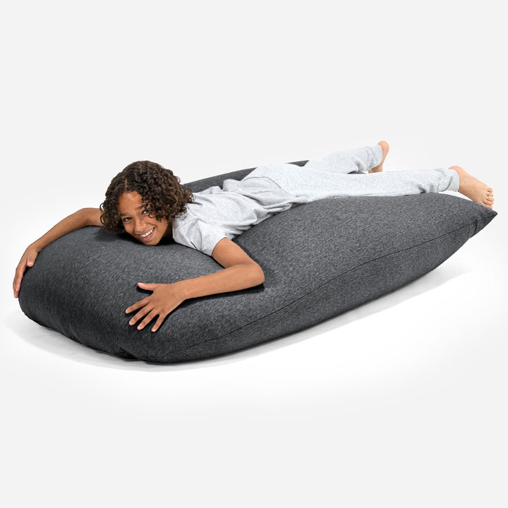 Pouf Grande XL - Coton Élastique Anthracite 04