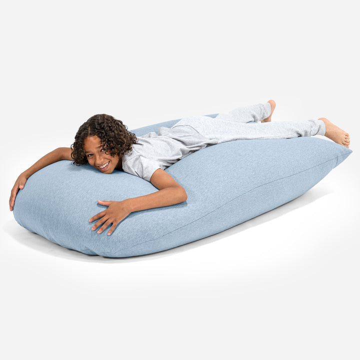 Pouf Grande XL - Coton Élastique Bébé Bleu 04