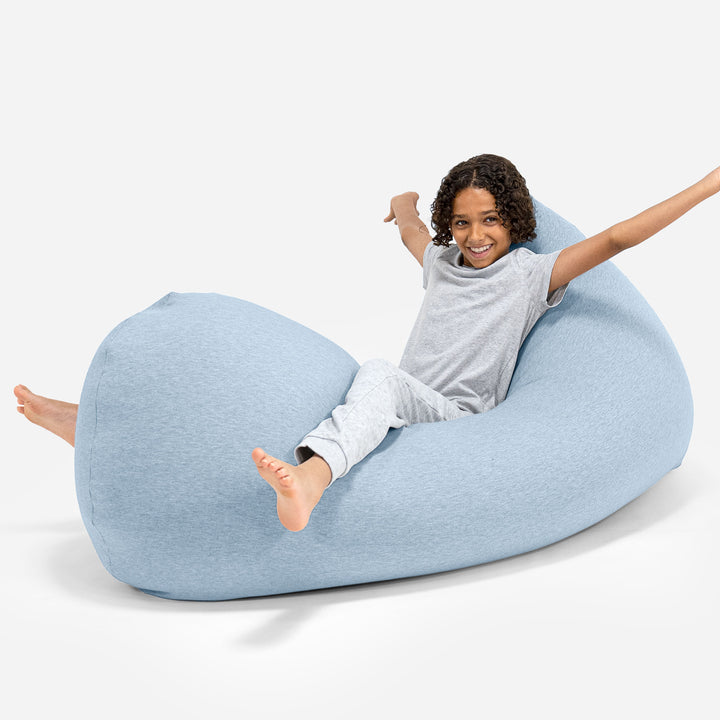 Pouf Grande XL - Coton Élastique Bébé Bleu 05