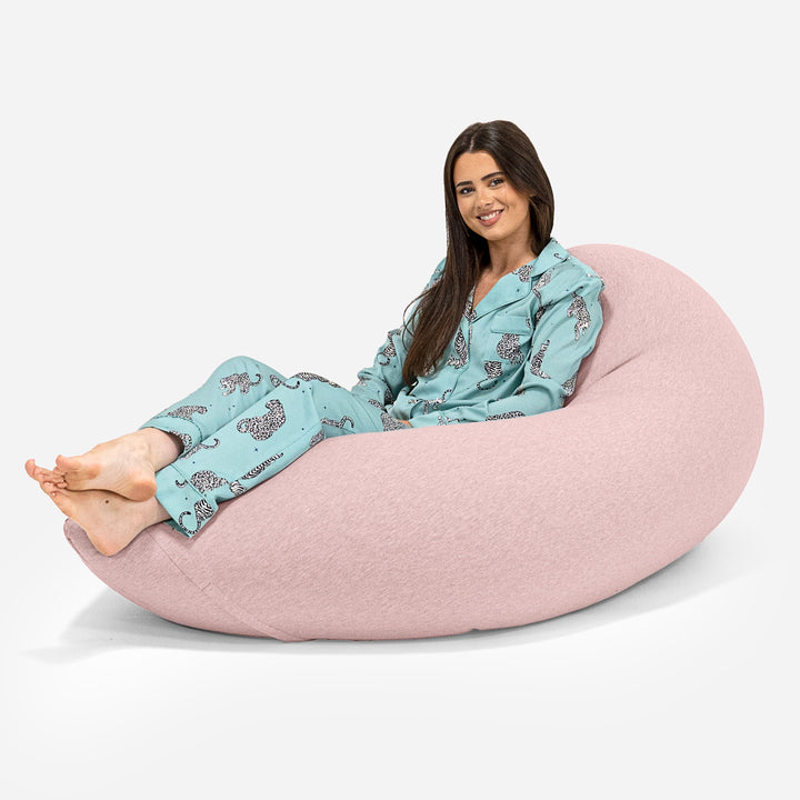 Pouf Grande XL - Coton Élastique Bébé Rose 02