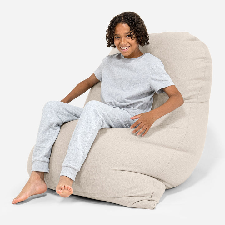 Pouf Grande XL - Coton Élastique Vison 03